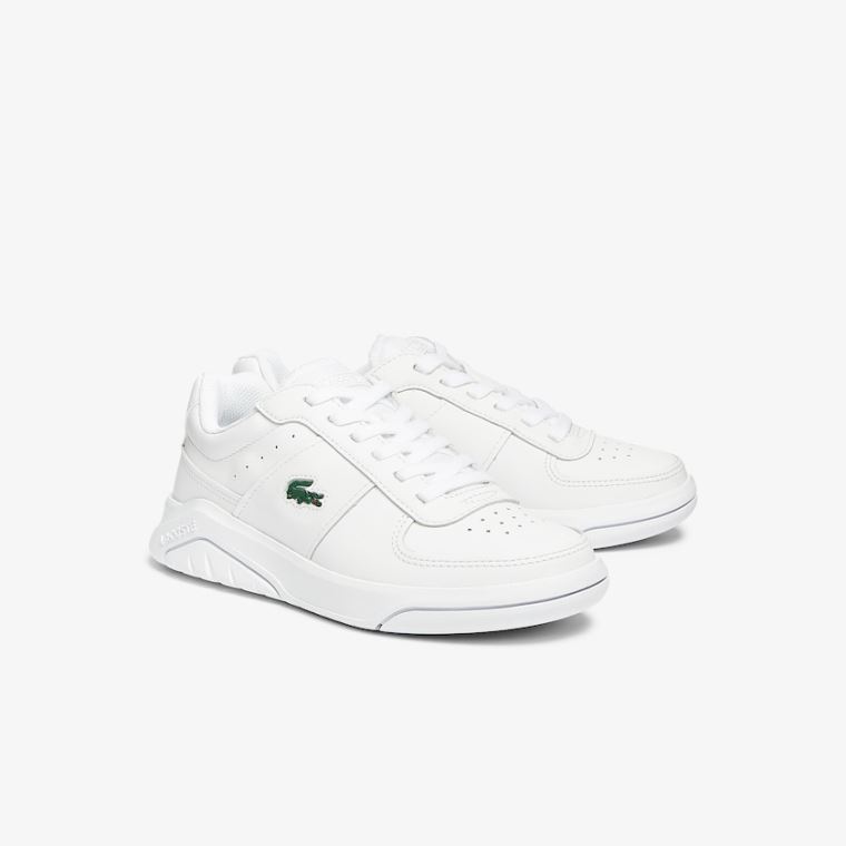 Lacoste Game Advance Deri and Sentetik Sneakers Beyaz | 0T4NXhuI