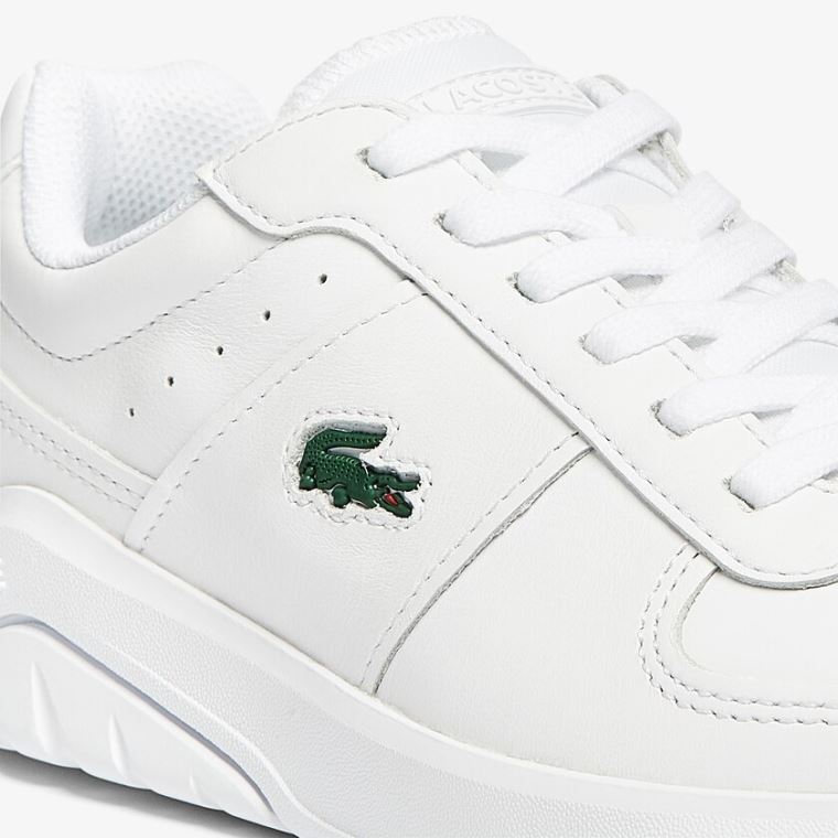 Lacoste Game Advance Deri and Sentetik Sneakers Beyaz | 0T4NXhuI