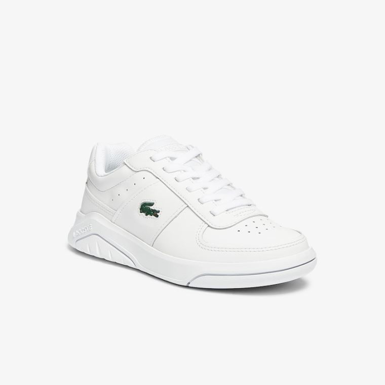 Lacoste Game Advance Deri and Sentetik Sneakers Beyaz | 0T4NXhuI