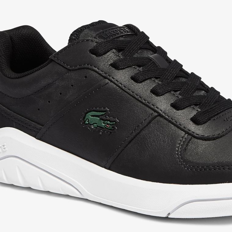 Lacoste Game Advance Deri and Sentetik Sneakers Siyah Beyaz | iArzIsq1