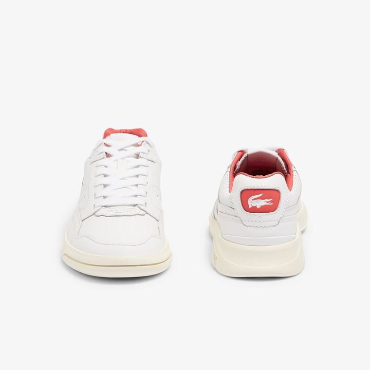 Lacoste Game Advance Luxe Deri Sneakers Beyaz Bej Rengi | HcDXZQdM