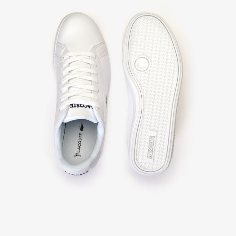 Lacoste Graduate Tonal Deri Sneakers Beyaz | MEjULSNx