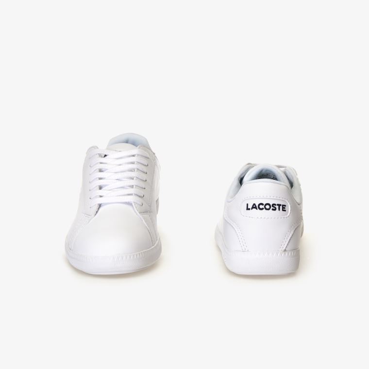 Lacoste Graduate Tonal Deri Sneakers Beyaz | MEjULSNx