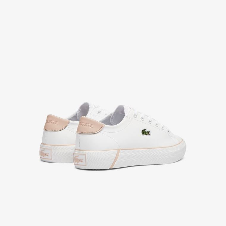 Lacoste Gripshot BL Deri and Sentetik Sneakers Beyaz Pembe | GYULjH0m