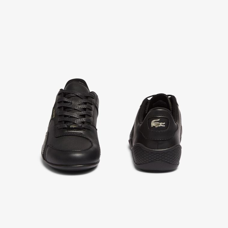 Lacoste Hapona Deri and Sentetik Sneakers Siyah | TrBnMvzE