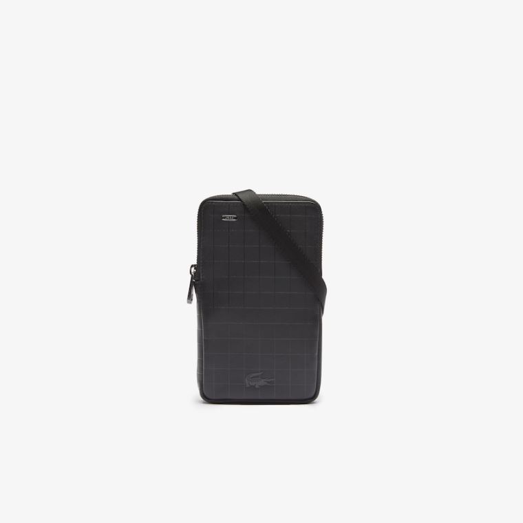 Lacoste Infini-T Integrated Inductive Charger Smartphone Wallet Siyah | pqPl4JFj