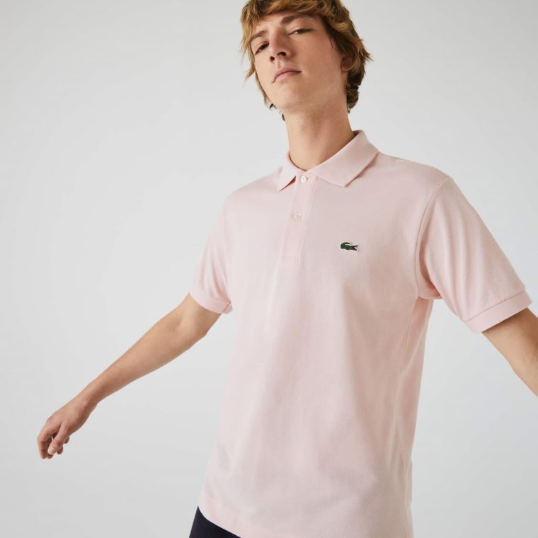 Lacoste Klasik Fit L.12.12 Polo Shirt Açık Pembe | fTbvZBRu