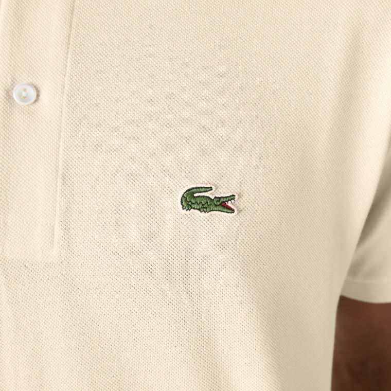 Lacoste Klasik Fit L.12.12 Polo Shirt Bej Rengi | MeZzmShQ