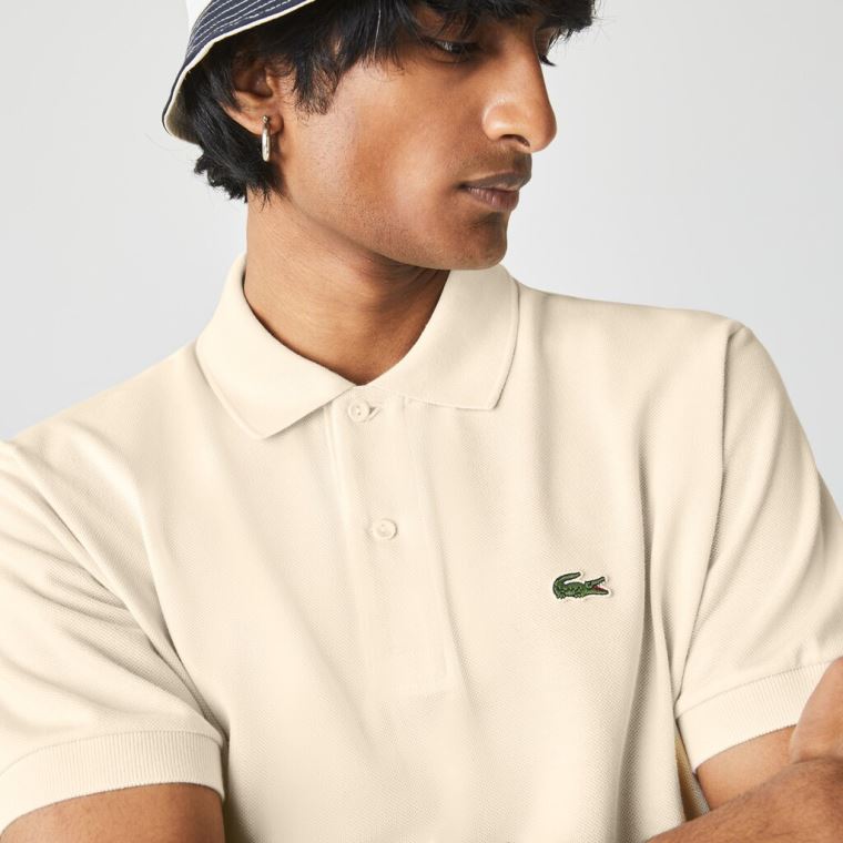 Lacoste Klasik Fit L.12.12 Polo Shirt Bej Rengi | V4bRonyc