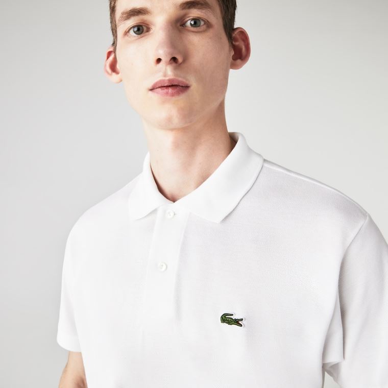 Lacoste Klasik Fit L.12.12 Polo Shirt Beyaz | W6WEX3t6