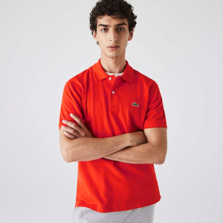 Lacoste Klasik Fit L.12.12 Polo Shirt Kırmızı | 14MFiTXm