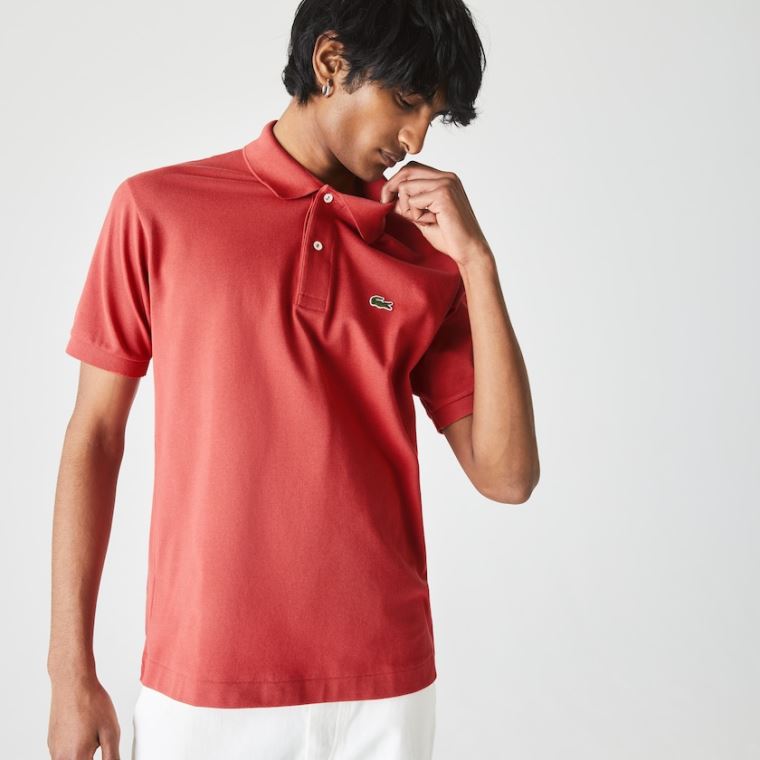 Lacoste Klasik Fit L.12.12 Polo Shirt Kırmızı | V7Ff1WaN