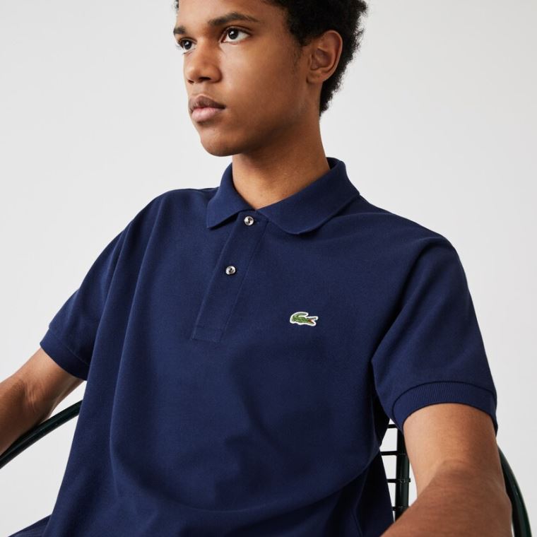 Lacoste Klasik Fit L.12.12 Polo Shirt Mavi | 2QYMwyU2