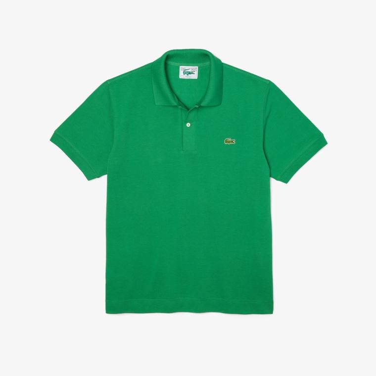 Lacoste Klasik Fit Organic Pamuklu Piqué Polo Yeşil | KKp5VcLn