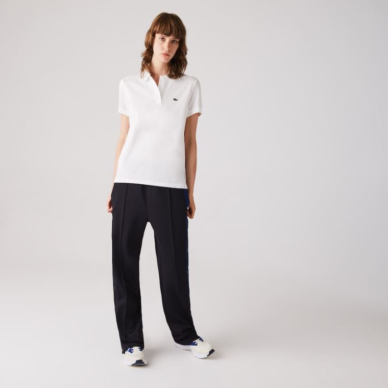 Lacoste Klasik Fit Soft Pamuklu Petit Piqué Polo Beyaz | 56cb6SUg