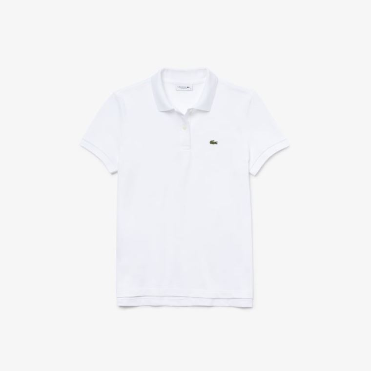 Lacoste Klasik Fit Soft Pamuklu Petit Piqué Polo Beyaz | 56cb6SUg