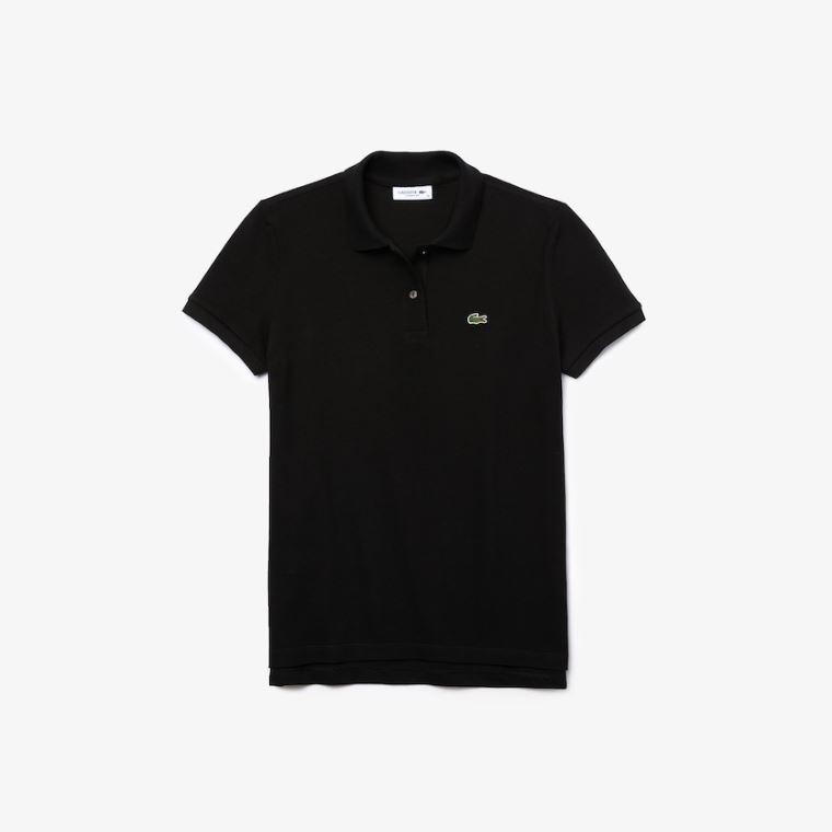 Lacoste Klasik Fit Soft Pamuklu Petit Piqué Polo Siyah | VzGKgsA8