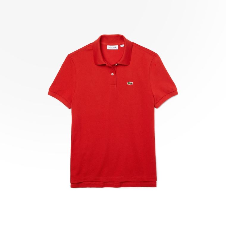 Lacoste Klasik Fit Soft Pamuklu Petit Piqué Polo Kırmızı | cwSRwW8s