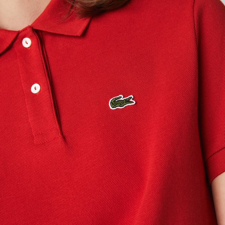 Lacoste Klasik Fit Soft Pamuklu Petit Piqué Polo Kırmızı | cwSRwW8s