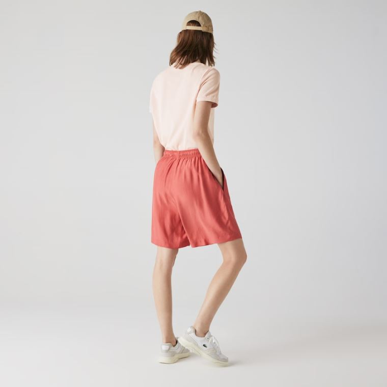 Lacoste Klasik Fit Soft Pamuklu Petit Piqué Polo Açık Pembe | fDVGJloq