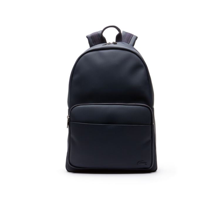 Lacoste Klasik Petit Piqué Backpack Lacivert | yEypcIAO