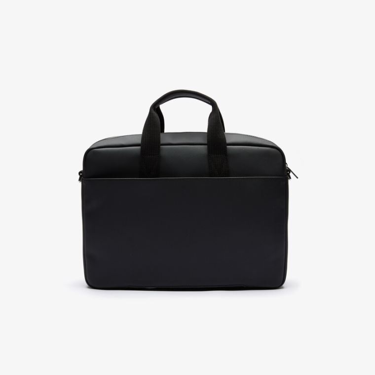 Lacoste Klasik Petit Piqué Computer Bag Siyah | eFKhgMVx