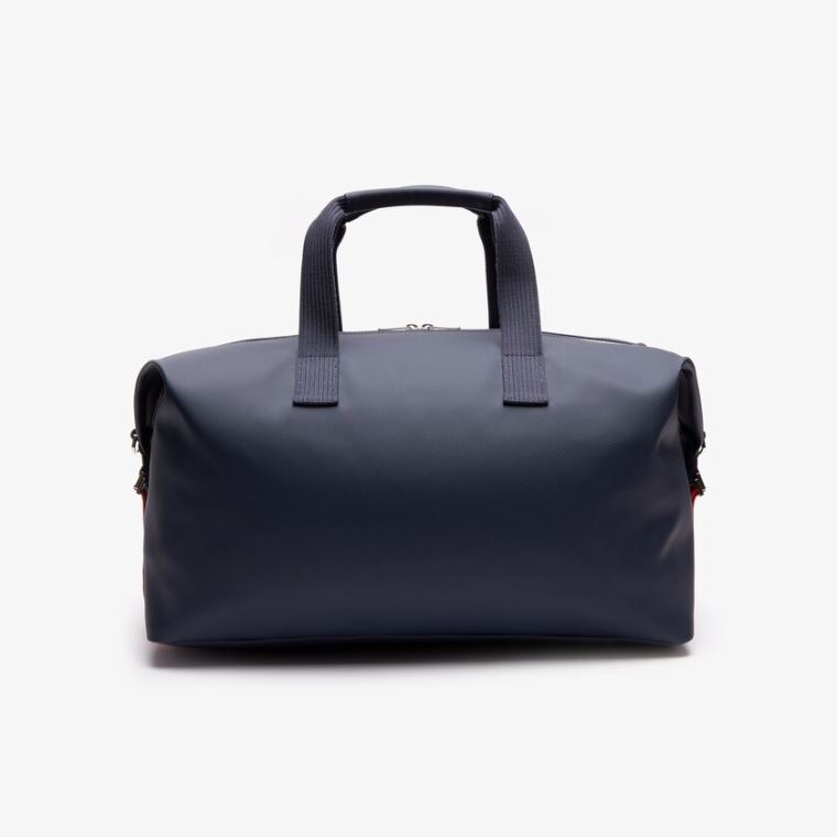 Lacoste Klasik Tricolour Accents Weekender Bag Lacivert Mavi Beyaz Kırmızı | E8PhvumS