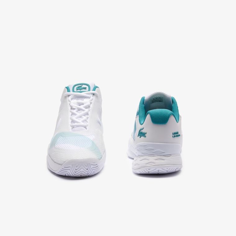 Lacoste LC Scale L20 Tekstil and Sentetik Sneakers Beyaz Turkuaz | SNNyGC0R