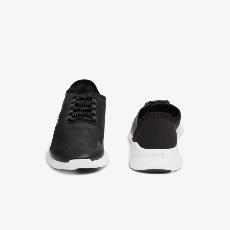 Lacoste LT Fit Tekstil Sneakers Siyah Beyaz | lCe3Cs1Z