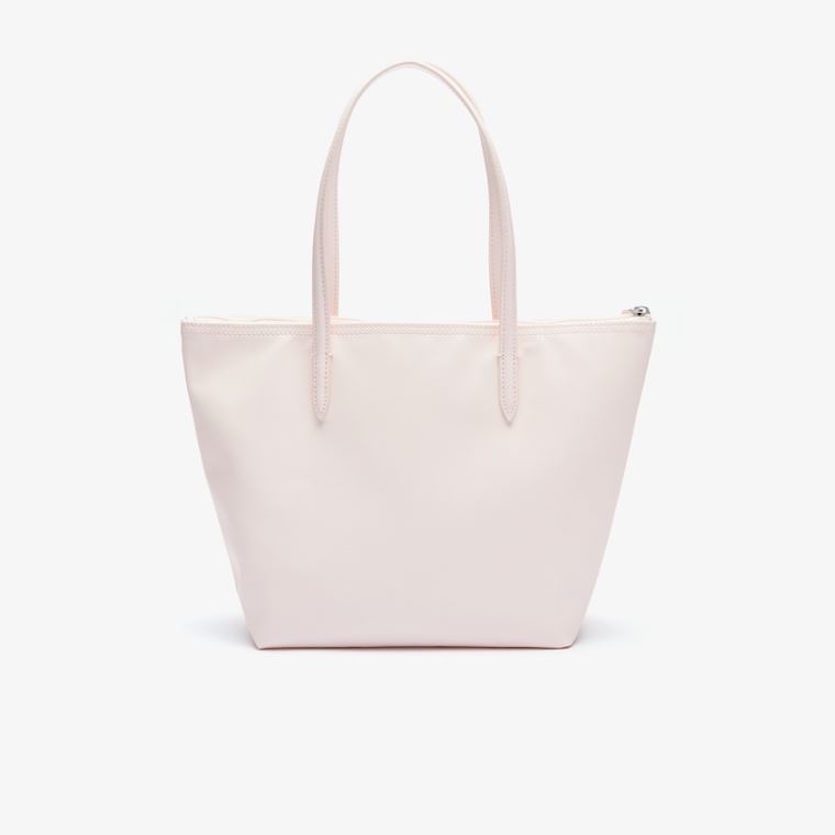 Lacoste L.12.12 Concept Small Zip Tote Bag Pembe | lKxm3tPh