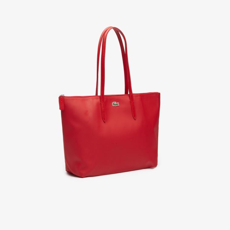 Lacoste L.12.12 Concept Zip Tote Bag Kırmızı | 1YuZN008