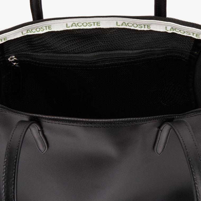 Lacoste L.12.12 Concept Zip Tote Bag Siyah | qjsQ03yg