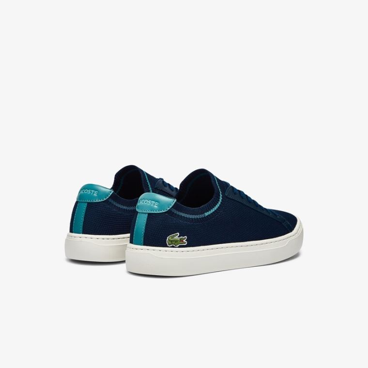 Lacoste La Piquée Tekstil Knit Sneakers Lacivert | pyBZaoWY