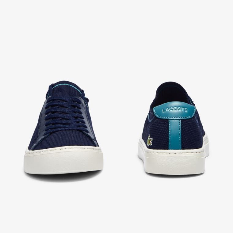 Lacoste La Piquée Tekstil Knit Sneakers Lacivert | pyBZaoWY