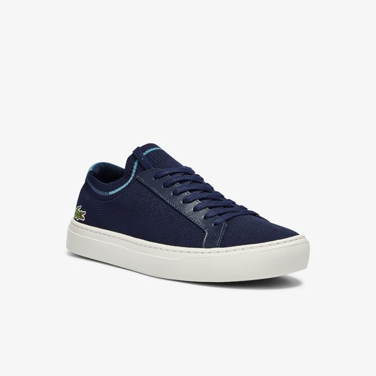 Lacoste La Piquée Tekstil Knit Sneakers Lacivert | pyBZaoWY