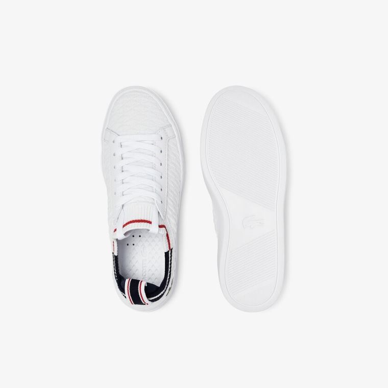 Lacoste La Piquée Tekstil Sneakers Beyaz Bej Rengi | EUuIvL6Z