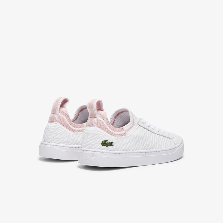 Lacoste La Piquée Tekstil Sneakers Beyaz Pembe | f33OuH4i