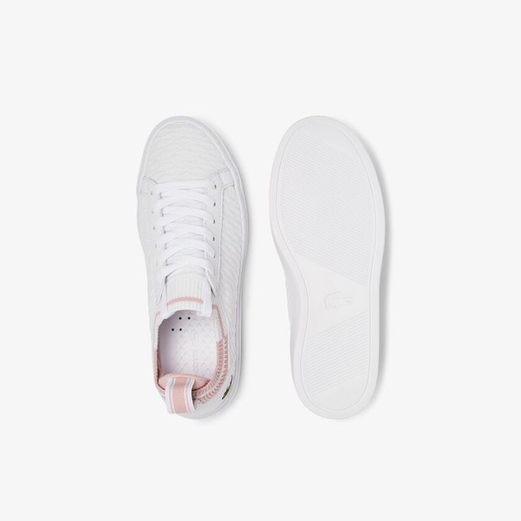 Lacoste La Piquée Tekstil Sneakers Beyaz Pembe | f33OuH4i