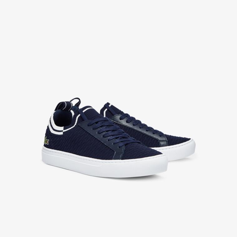 Lacoste La Piquée Tekstil Sneakers Lacivert Beyaz | q4I1Vf9S