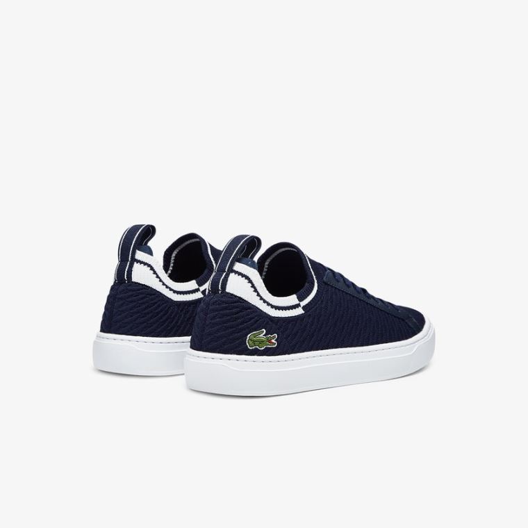 Lacoste La Piquée Tekstil Sneakers Lacivert Beyaz | q4I1Vf9S