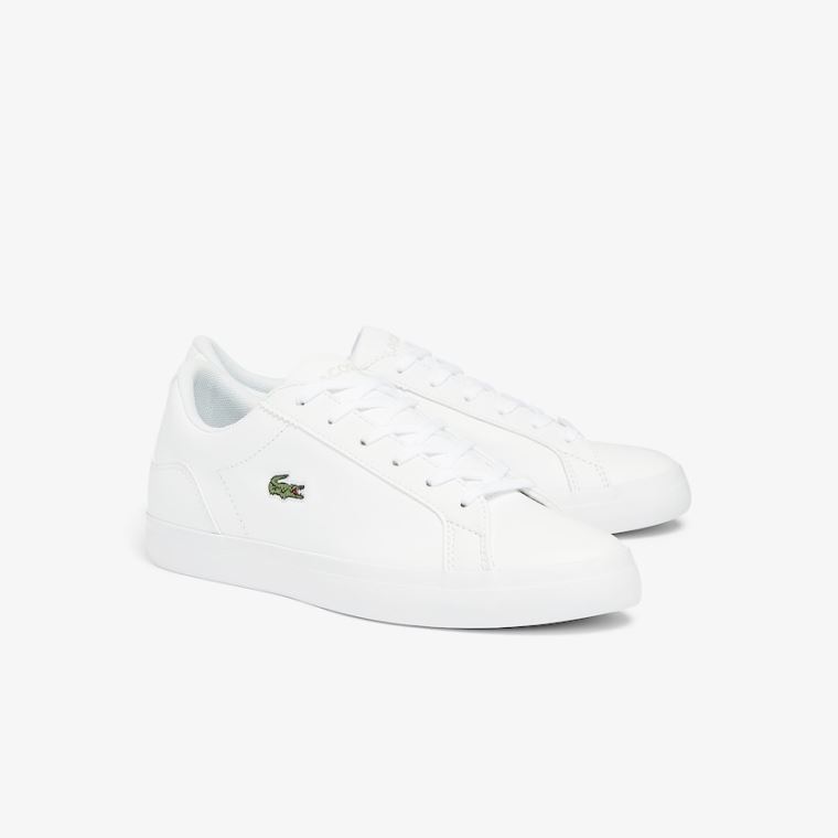 Lacoste Lerond BL Deri and Sentetik Sneakers Beyaz | pwmAmkIa