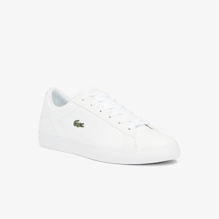 Lacoste Lerond BL Deri and Sentetik Sneakers Beyaz | pwmAmkIa