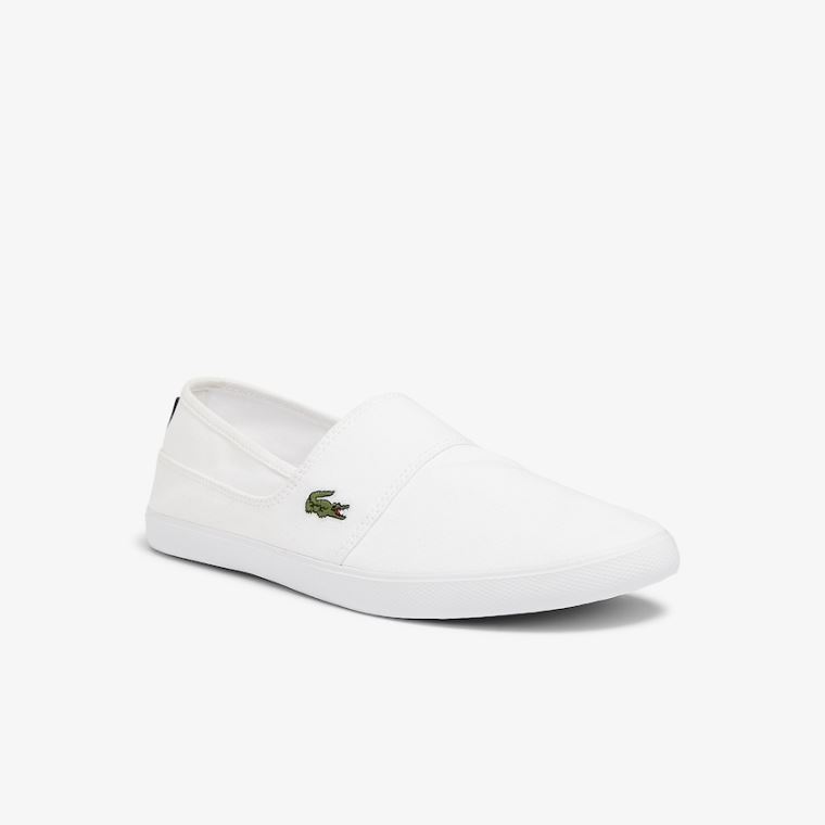 Lacoste Marice Kanvas Slip-ons Beyaz | 9GNVAGso