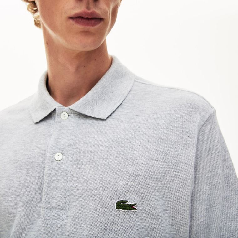 Lacoste Marl Fabric L.12.12 Polo Gri | 1XbyDcvR