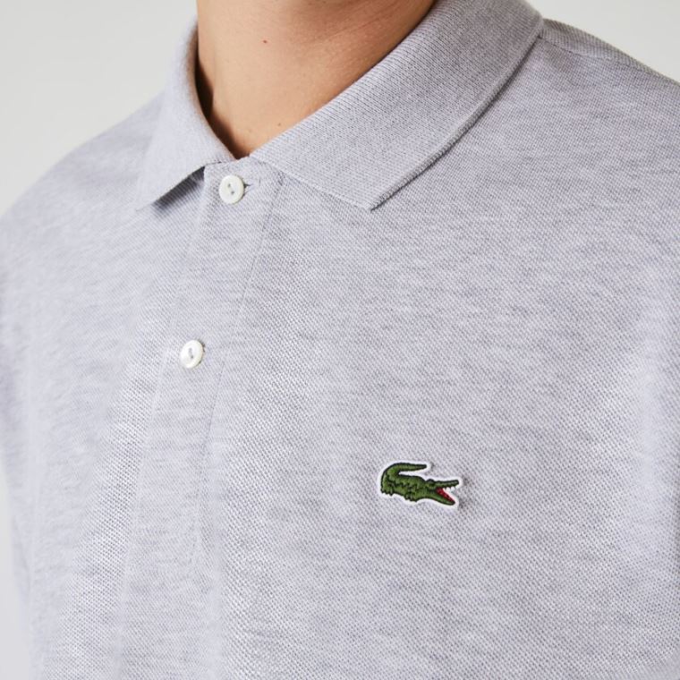 Lacoste Marl Fabric L.12.12 Polo Gri | 1XbyDcvR