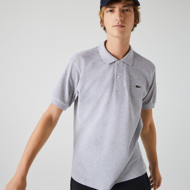 Lacoste Marl Fabric L.12.12 Polo Gri | 1XbyDcvR