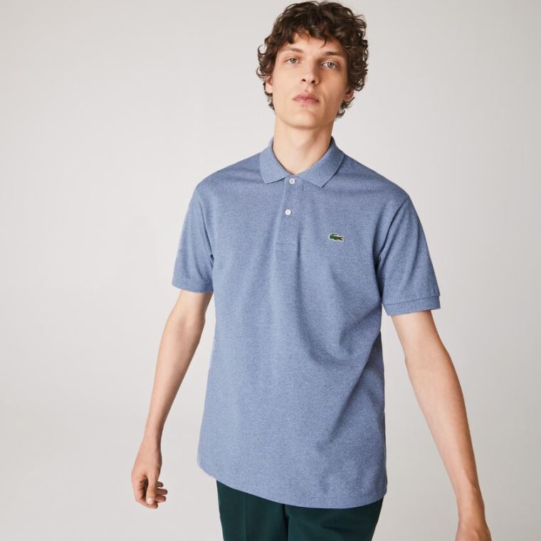 Lacoste Marl Fabric L.12.12 Polo Mavi | bGMNY1qd