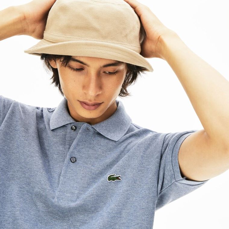 Lacoste Marl Fabric L.12.12 Polo Mavi | bGMNY1qd