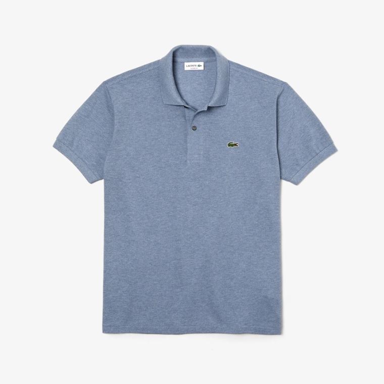 Lacoste Marl Fabric L.12.12 Polo Mavi | bGMNY1qd