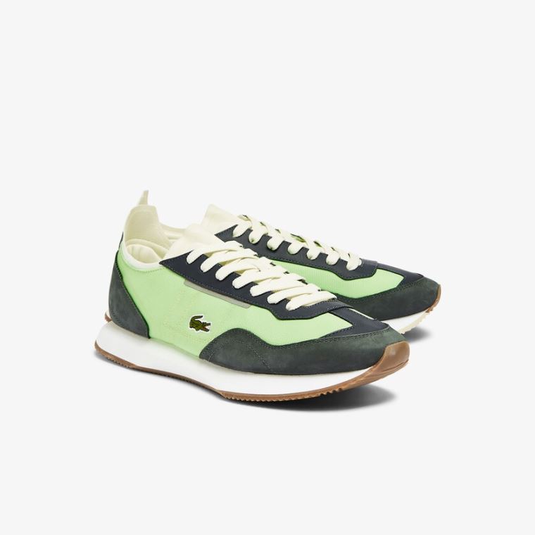 Lacoste Match Break Tekstil Sneakers Zeytin Yeşili Açık Yeşil | OrMjTPlc